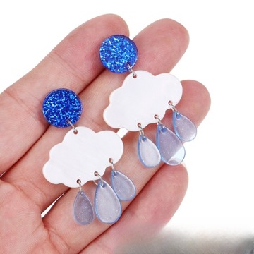 СЕРЬГИ НА ДЕНЬ ВАЛЕНТИНА, СЕРЬГИ «ОБЛАЧНЫЕ КАПЛИ»