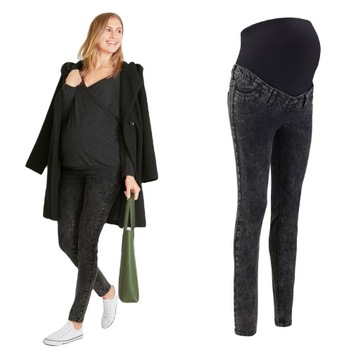 7V Bonprix spodnie ciążowe jeans rurki 46 3XL