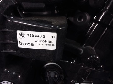 BMW 7 G11 G12 ZVEDÁK OKNO PŘEDNÍ PRAVÝ 7360402