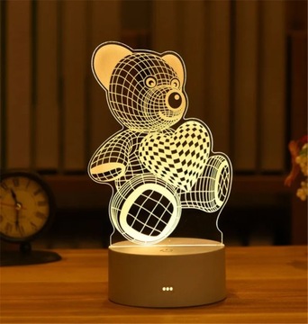3D Lamp Acrylic USB LED Night Lights Neon Sign Lamp Xmas Christmas Decorati