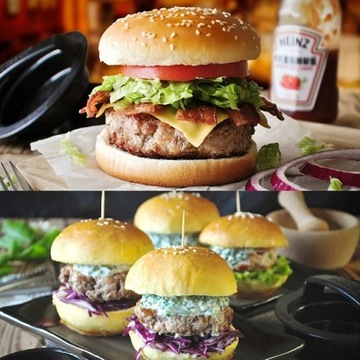 ПРЕСС-ФОРМА АНТИПРИГАРНАЯ ДЛЯ БУРГЕРНЫХ НАРЕЗОК ГАМБУРГЕР 3в1 ГРИЛЬ