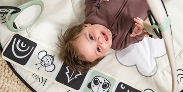 Развивающий коврик с арками Decor Tiny Love для малышей, контрастный черный