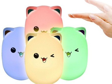НОЧНИК ДЛЯ ДЕТЕЙ LED RGB CAT KITTEN TOUCH