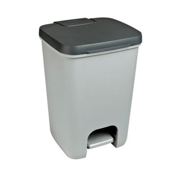 Kosz ESSENTIALS na odpady szaro-czarny 20 l