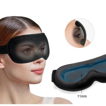 СПАЛЬНАЯ ПОВЯЗКА НА ОЛА 3D ЗАТЕМАЮЩАЯ МАСКА С РЕГУЛИРУЕМОЙ СВЕТОМ 99% PRO