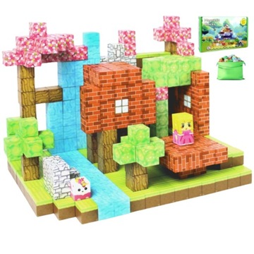 MINECRAFT БЛОКИ МАГНИТНЫЕ БЛОКИ КУБ 60 БЛОКОВ