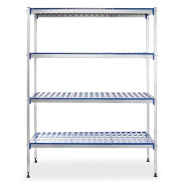Regał magazynowy ażurowy do żywności szer. 128cm wys. 168.5cm - Hendi 81227