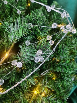 РОЖДЕСТВЕНСКАЯ ГИРЛЯНДИЯ - МАЛЕНЬКИЕ БУСИНЫ - 105СМ