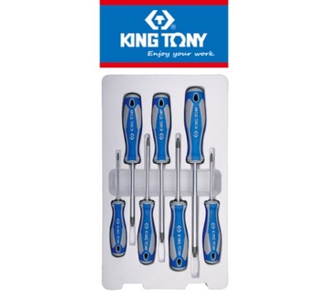 Zestaw wkrętaków 7cz. TORX z otworem King Tony