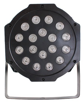 ЦВЕТНОЙ РЕФЛЕКТОР ДИСКОТЕЧНЫЙ СТРОБОСКОП 18x СВЕТОДИОДНЫХ RGB DMX РАМКА ZD64A