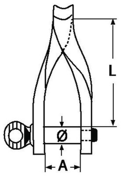 ШАКЕЛЬ 4 ПЛОСКИЙ ТОРСИОН 13441