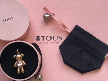 TOUS zawieszka różowa duża 2,9 cm Teddy Bear