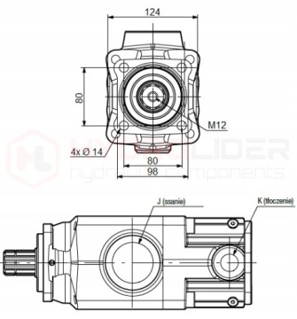 ПРЯМОПОРШНЕВОЙ НАСОС PA100 0511565 HYDRO LEDUC