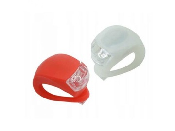 СВЕТОДИОДНЫЕ ВЕЛОСИПЕДНЫЕ ФОНАРИ ПЕРЕДНИЙ + ЗАДНИЙ МОЩНЫЙ КОМПЛЕКТ ВЕЛОСИПЕДНЫХ ФОНАРОВ НА АККУМУЛЯТОРАХ