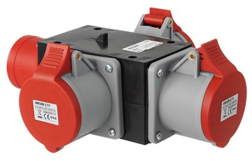 СИЛОВОЙ ТРОЙНИК 3X16A 4P РАЗДЕЛИТЕЛЬ РАСПРЕДЕЛИТЕЛЬНЫЙ ЩИТ