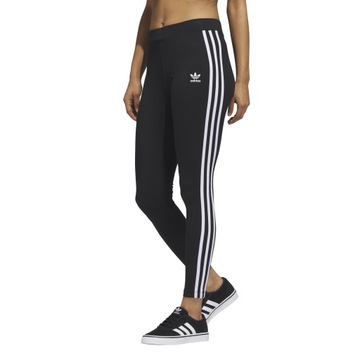 Legginsy Damskie adidas HD2350 3 STRIPES Czarne 42