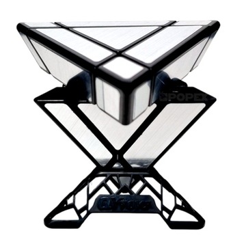 ORYGINALNA KOSTKA PIRAMIDA PYRAMINX MIRROR PREZENT DLA DZIECKA + PODSTAWKA