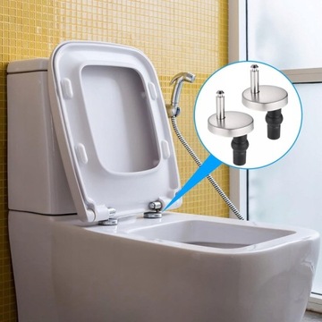 4 ЗАМЕННЫХ ПЕТЛИ СИДЕНЬЯ ДЛЯ УНИТАЗА, КРЕПЛИТЕЛЬНЫЕ ГАЙКИ, Сплошная ПАРА 50 мм