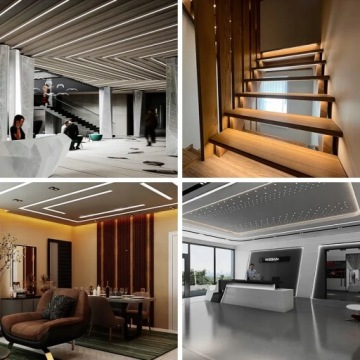 СВЕТОДИОДНЫЙ ПРОФИЛЬ Алюминий Белый ДЛЯ СВЕТОДИОДНЫХ ЛЕНТ 8,10,12 мм, встраиваемый комплект