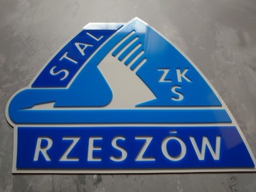 Stal Rzeszów herb na ścianę prezent szyld dla fana klubu dla chłopaka męża