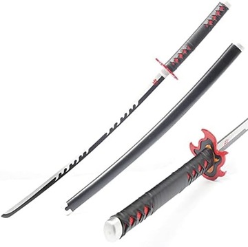 Miecz Japoński Katana 102cm Rengoku Kyojuro Demon Slayer Anime Cosplay 5