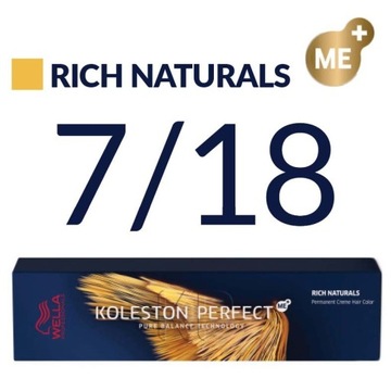Wella Koleston Perfect Me+ 60ml Farba 7/18