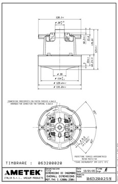 SILNIK AMETEK MAX 1040 W PROFI 1 PROFI 2 PROFI 3-4