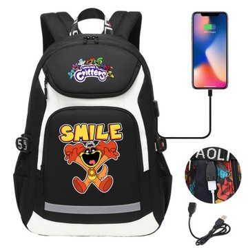 НОВЫЙ РЮКЗАК Smiling Critters A4 ВОДОНЕПРОНИЦАЕМЫЙ USB-ДИЗАЙН