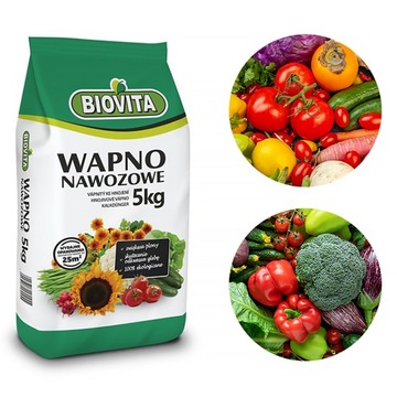 Nawóz naturalny wapno nawozowe magnez Biovita 5kg