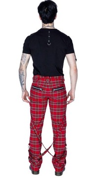 Punkowe spodnie w kratę Midas Pants S