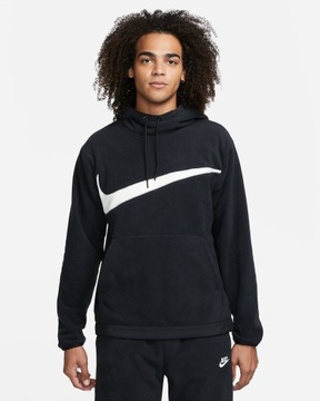 Bluza Męska NIKE POLAR CIEPŁA ZIMOWA DQ4896010 czarna z kapturem