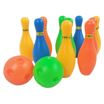 KRĘGLE DLA DZIECI ZABAWKA MINI ZESTAW 12 ELEM.