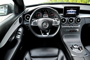 Mercedes Klasa C W205 Kombi Facelifting 1.6 180 156KM 2018 Mercedes C 180 AMG Line Full Led Panorama Dach, zdjęcie 6
