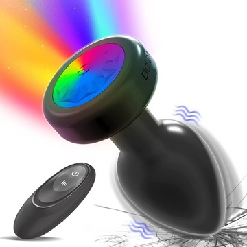 Kolorowe światła LED Butt Plug dla kobiet mężcz