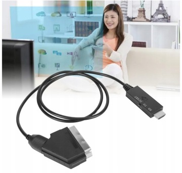 КАБЕЛЬ HDMI-SCART HDMI, ЧЕРНЫЙ