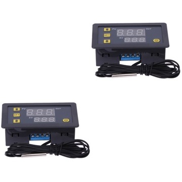 2 szt. 24 V cyfrowy regulator temperatury wysoki