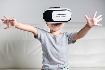 VR 3D ОЧКИ 3D ОЧКИ ДЛЯ ТЕЛЕФОНА С НАУШНИКАМИ ДЛЯ ДЕТСКИХ ИГР КИНО