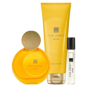 AVON Zestaw Kosmetyków Far Away Shine woda balsam perfumetka