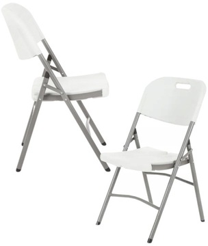 Стул складной садовый белый садовый в сад для приусадебного участка