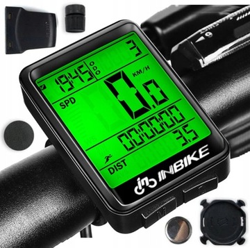 BEZPRZEWODOWY LICZNIK ROWEROWY PRĘDKOŚCIOMIERZ LCD