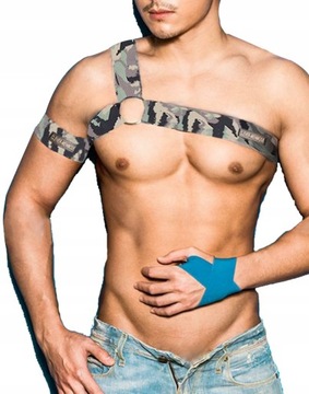 BDSM102 ELASTYCZNY HARNESS na klatkę i uda opaski