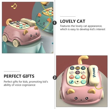 Игрушечный мобильный телефон для детей от 1 до 3 лет. Игрушечная машина