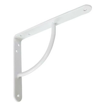 Wspornik Podpórka półki Biała stalowa 150x125mm