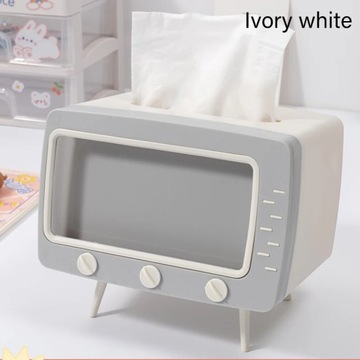 Lovely Plastic Tissue Box Home Multifunctional Desktop TV Tissue Box Simple