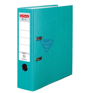 Herlitz Segregator Q.file 8 cm Turkusowy