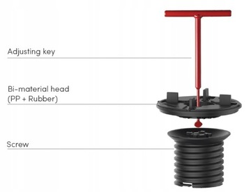 КОМПЛЕКТ Самовыравнивающийся кронштейн, диапазон 80-128 мм