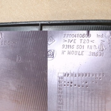 ОКОННАЯ КРЫШКА RENAULT CLIO 2 II 770041060