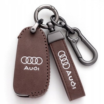 Брелок AUDI Q3 A6 A3 A8 A7 Металл Кожа