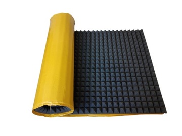 ПЕННЫЙ АКУСТИЧЕСКИЙ МАТ ПИРАМИДА звукоизоляционный стены игровой комнаты, 7 см