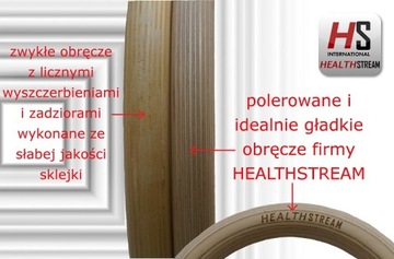 КОЛЬЦА ГИМНАСТИЧЕСКИЕ полированные CROSSFIT 28ММ